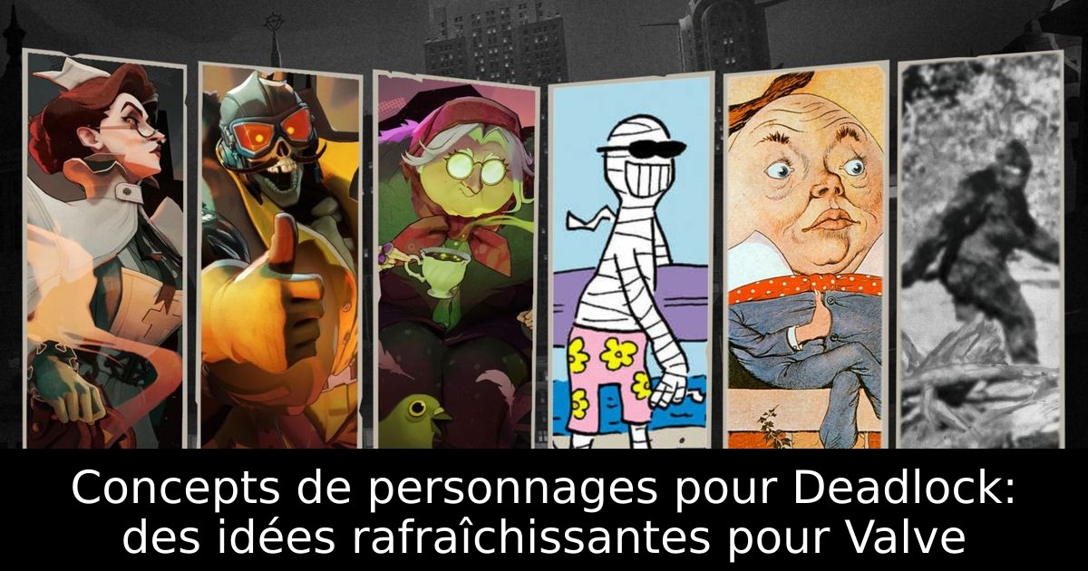 Concepts de personnages pour Deadlock: des idées rafraîchissantes pour Valve