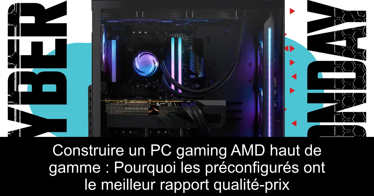 Construire un PC gaming AMD haut de gamme : Pourquoi les préconfigurés ont le meilleur rapport qualité-prix