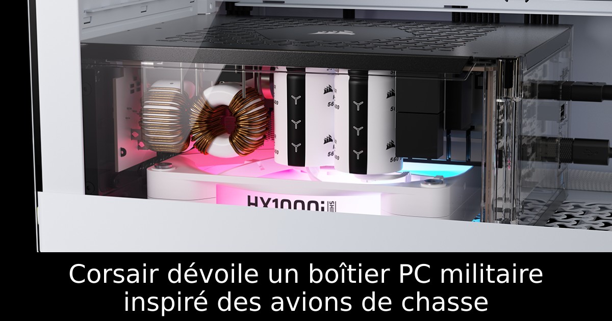 Corsair dévoile un boîtier PC militaire inspiré des avions de chasse