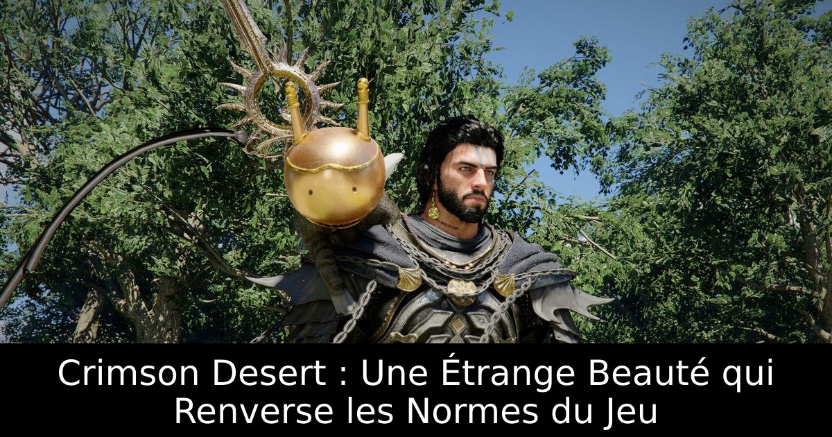Crimson Desert : Une Étrange Beauté qui Renverse les Normes du Jeu