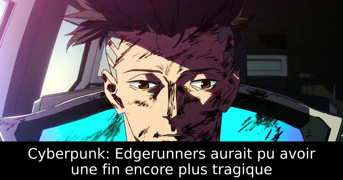 Cyberpunk: Edgerunners aurait pu avoir une fin encore plus tragique