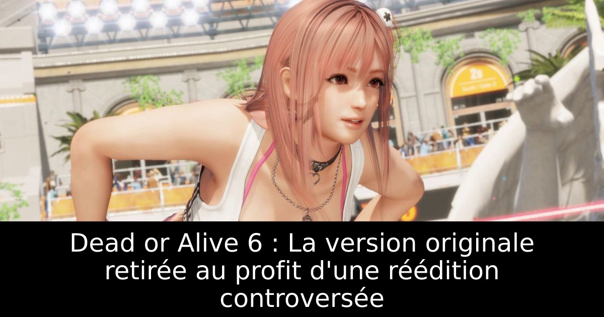 Dead or Alive 6 : La version originale retirée au profit d'une réédition controversée