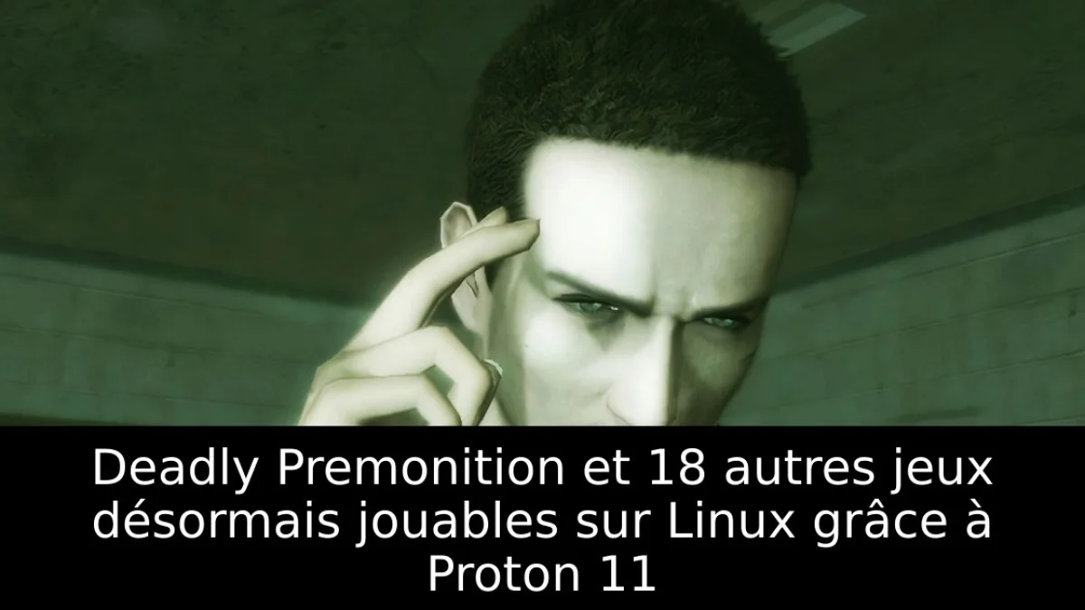 Deadly Premonition et 18 autres jeux désormais jouables sur Linux grâce à Proton 11