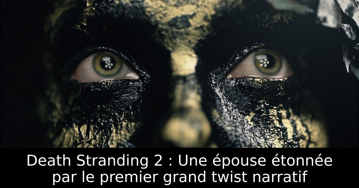 Death Stranding 2 : Une épouse étonnée par le premier grand twist narratif
