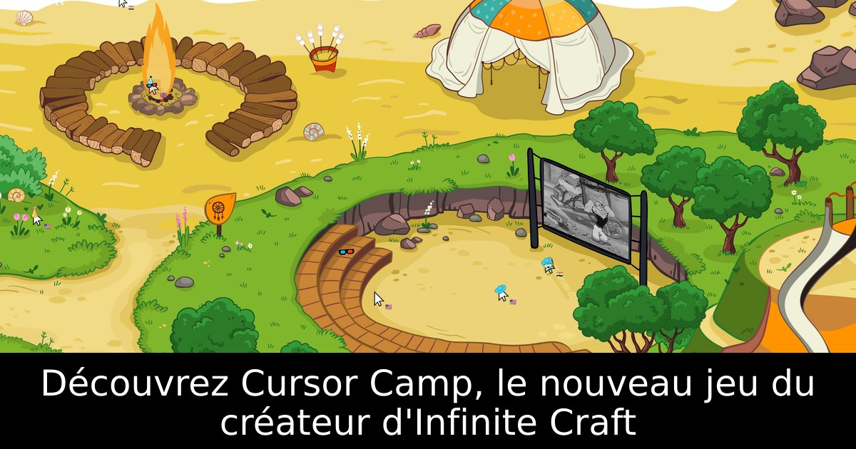 Découvrez Cursor Camp, le nouveau jeu du créateur d'Infinite Craft