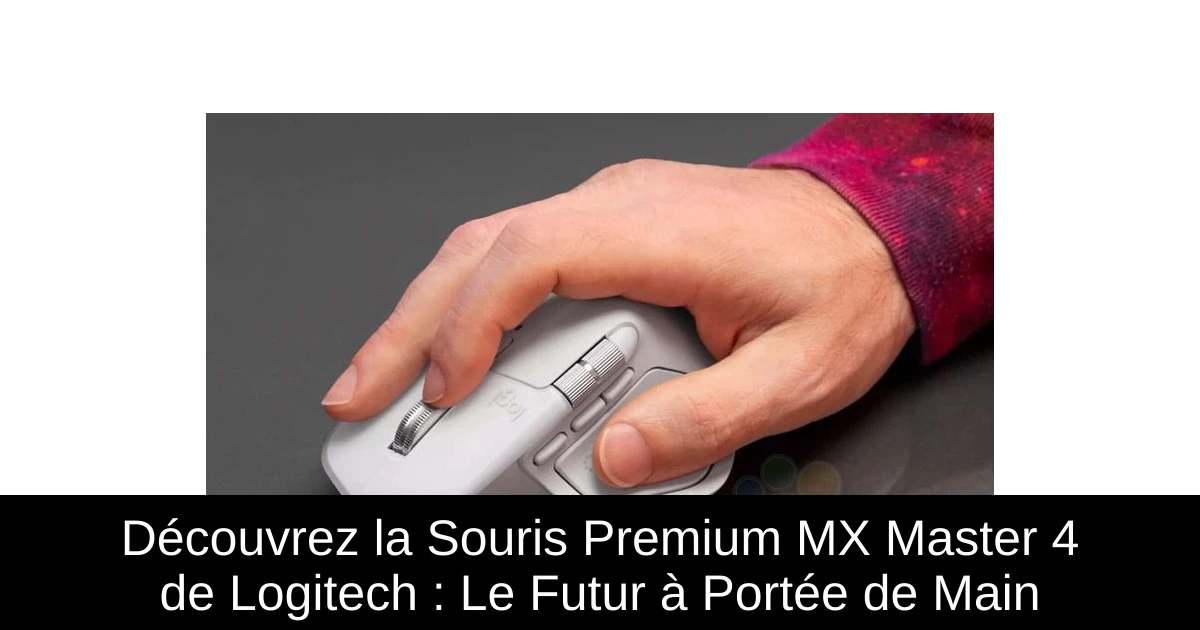 Découvrez la Souris Premium MX Master 4 de Logitech : Le Futur à Portée de Main