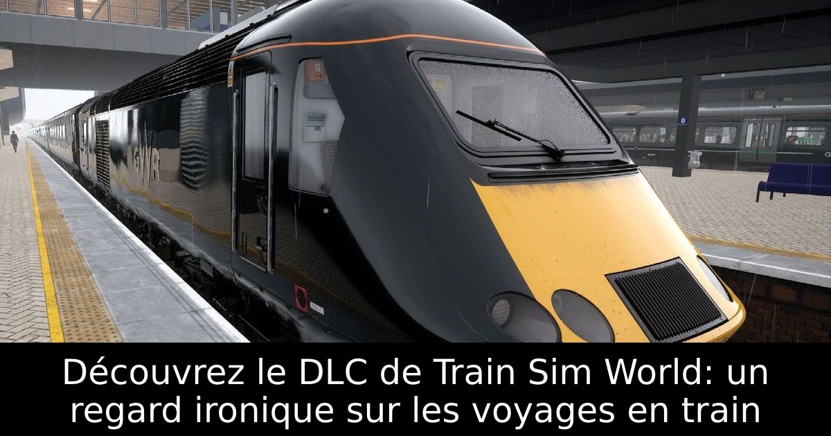 Découvrez le DLC de Train Sim World: un regard ironique sur les voyages en train