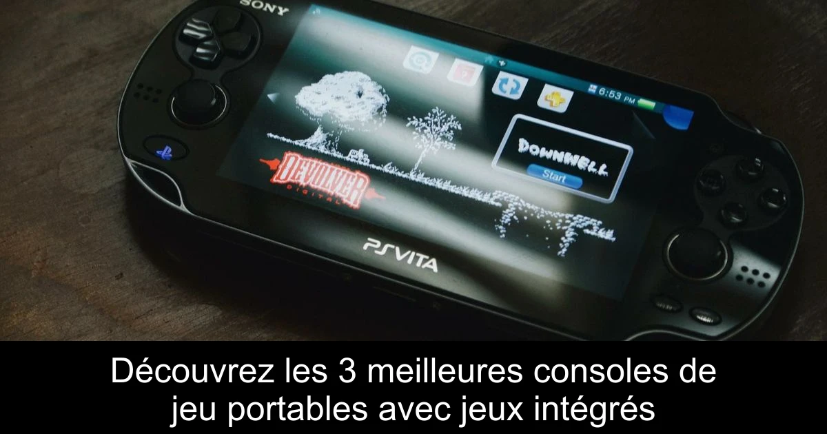 Découvrez les 3 meilleures consoles de jeu portables avec jeux intégrés