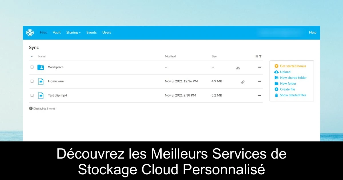 Découvrez les Meilleurs Services de Stockage Cloud Personnalisé