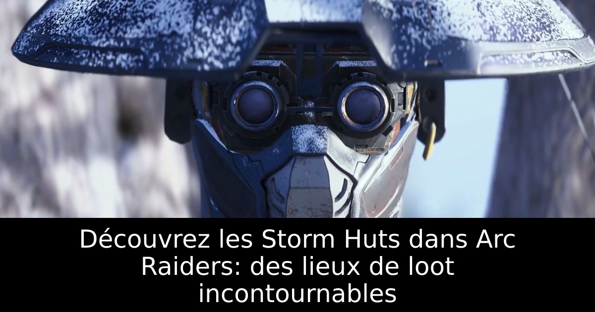 Découvrez les Storm Huts dans Arc Raiders: des lieux de loot incontournables