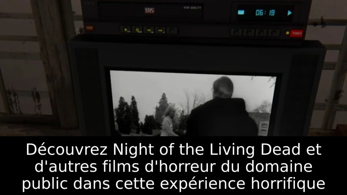 Découvrez Night of the Living Dead et d'autres films d'horreur du domaine public dans cette expérience horrifique