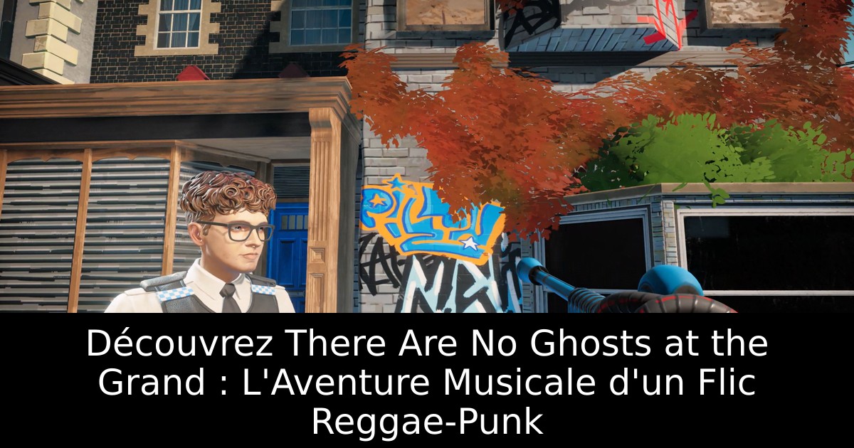 Découvrez There Are No Ghosts at the Grand : L'Aventure Musicale d'un Flic Reggae-Punk