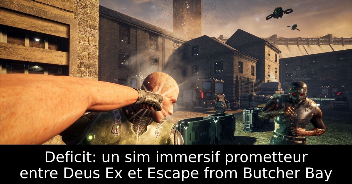 Deficit: un sim immersif prometteur entre Deus Ex et Escape from Butcher Bay