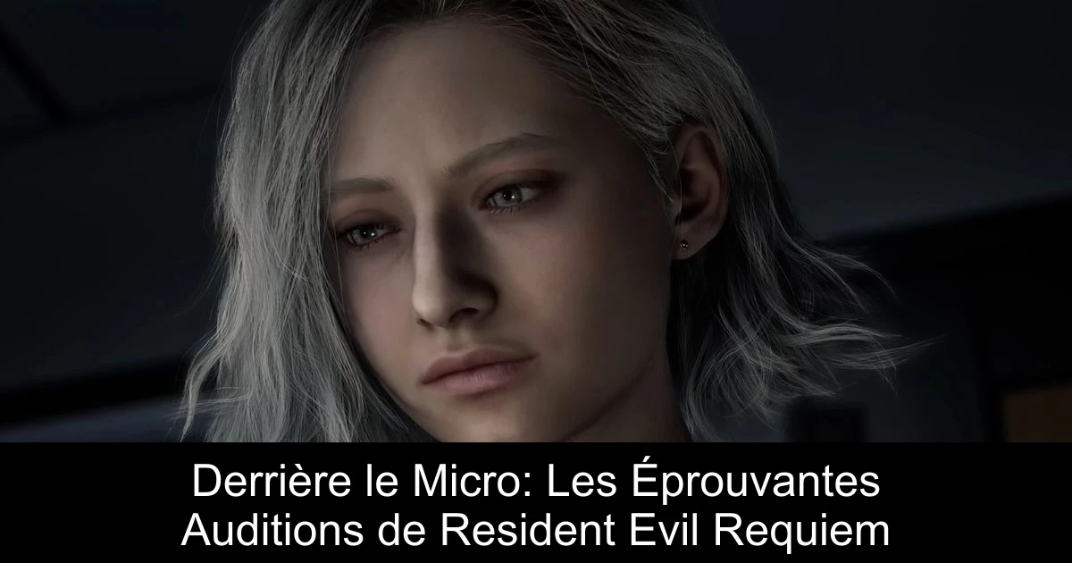 Derrière le Micro: Les Éprouvantes Auditions de Resident Evil Requiem
