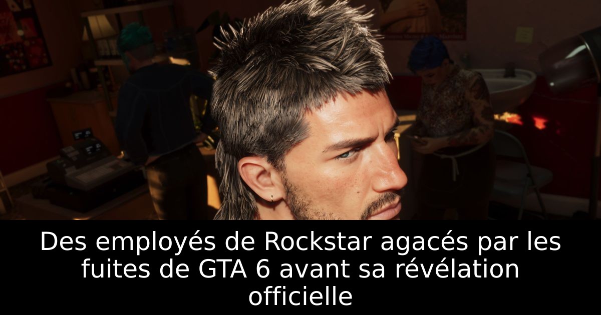 Des employés de Rockstar agacés par les fuites de GTA 6 avant sa révélation officielle