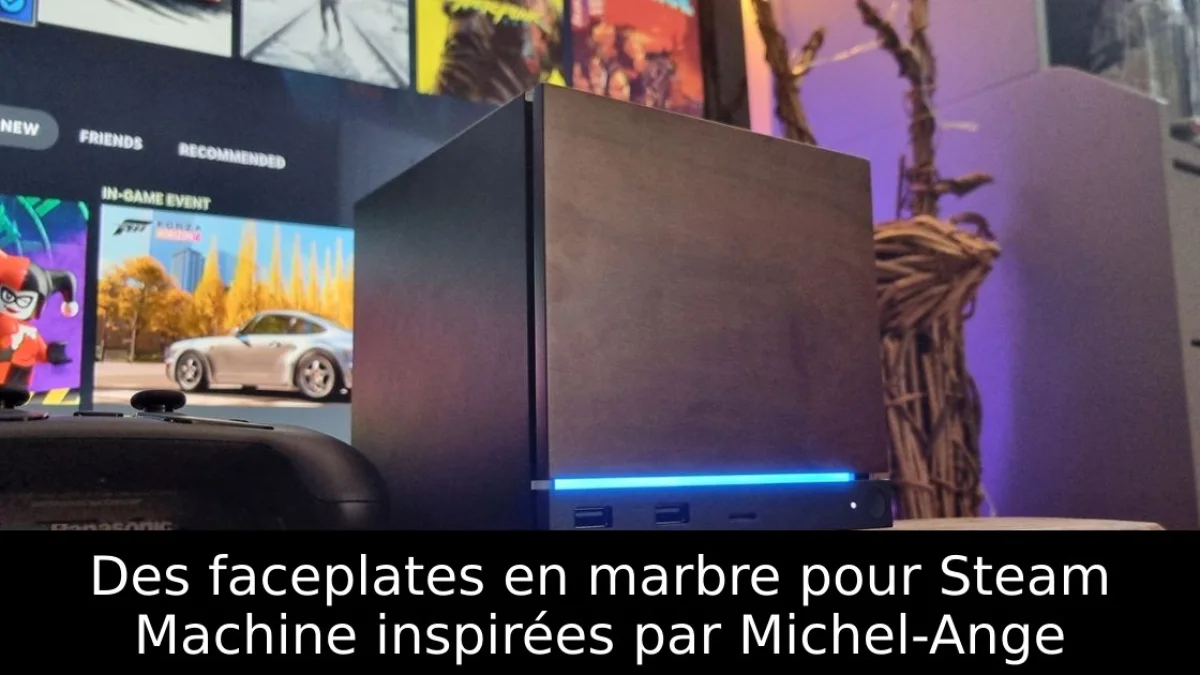 Des faceplates en marbre pour Steam Machine inspirées par Michel-Ange