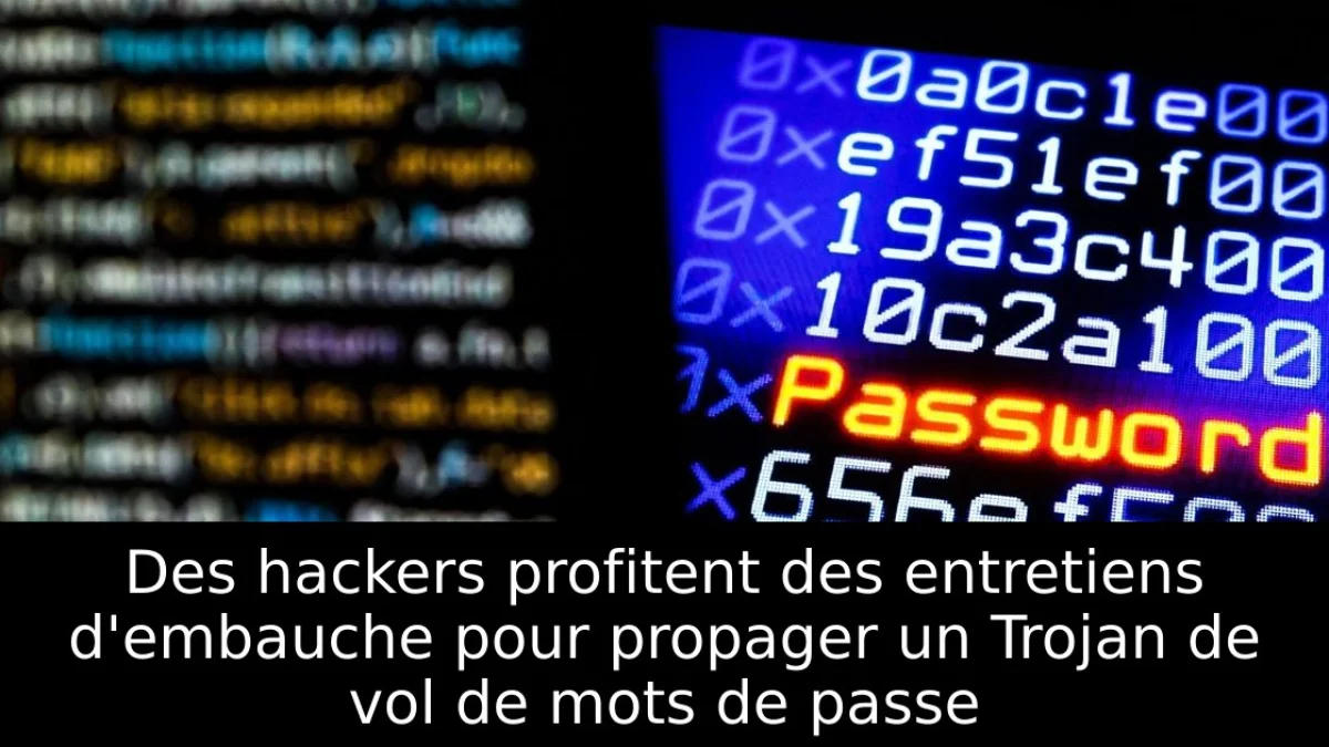 Des hackers profitent des entretiens d'embauche pour propager un Trojan de vol de mots de passe