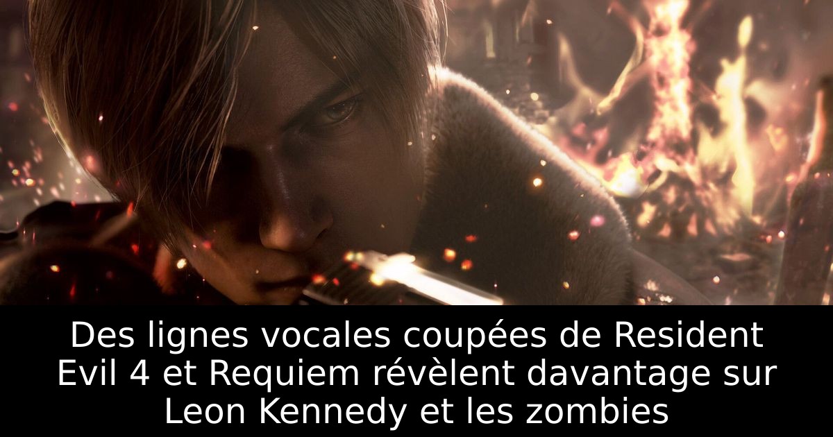 Des lignes vocales coupées de Resident Evil 4 et Requiem révèlent davantage sur Leon Kennedy et les zombies