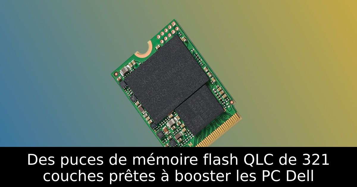 Des puces de mémoire flash QLC de 321 couches prêtes à booster les PC Dell