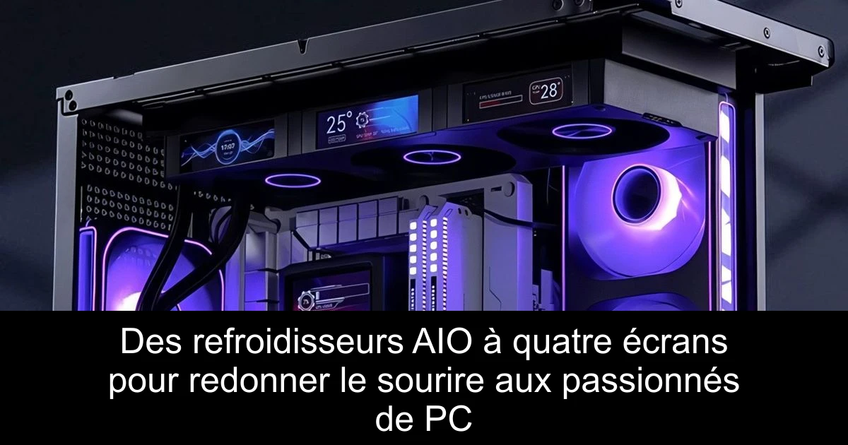 Des refroidisseurs AIO à quatre écrans pour redonner le sourire aux passionnés de PC