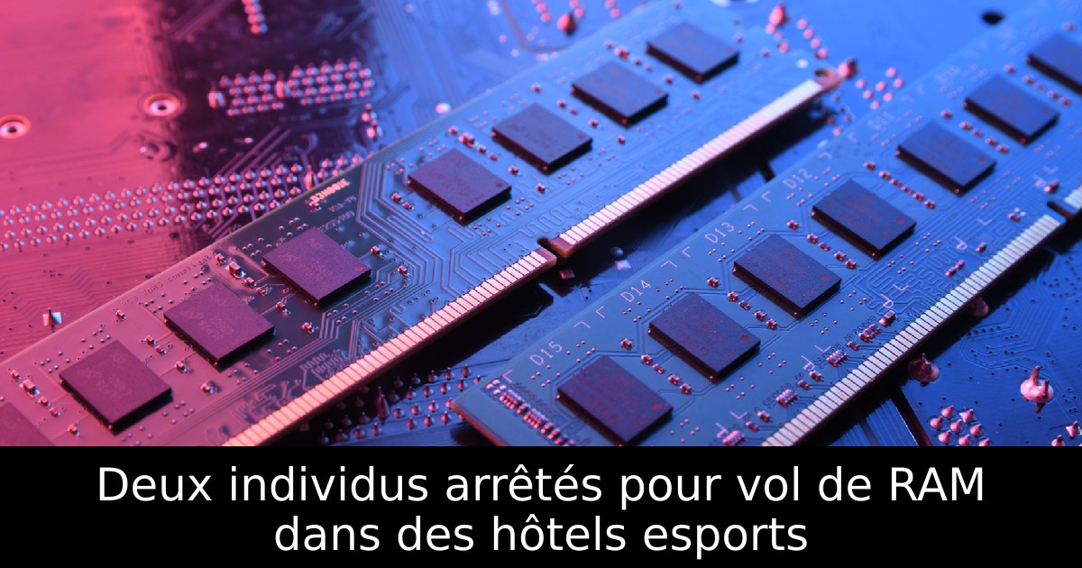 Deux individus arrêtés pour vol de RAM dans des hôtels esports