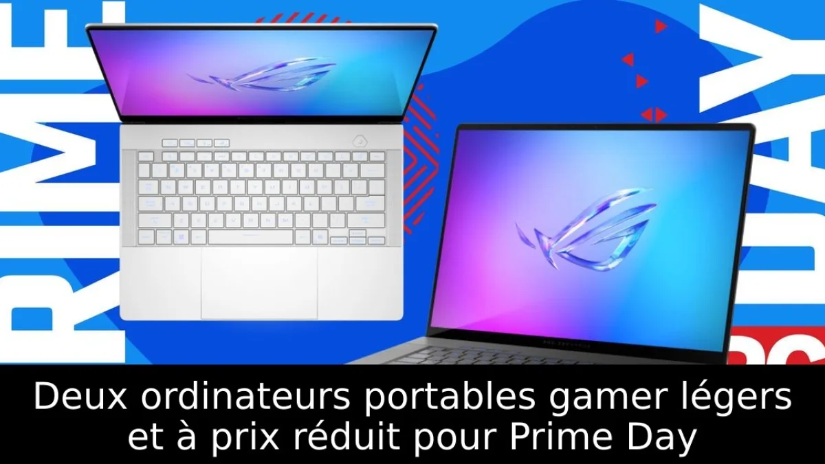 Deux ordinateurs portables gamer légers et à prix réduit pour Prime Day