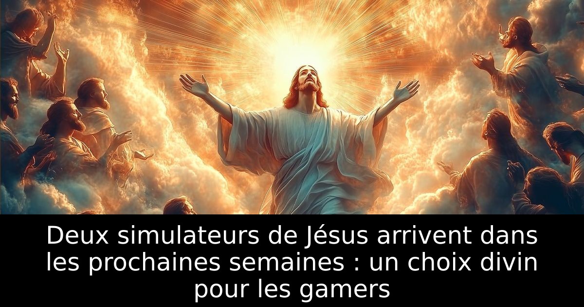 Deux simulateurs de Jésus arrivent dans les prochaines semaines : un choix divin pour les gamers