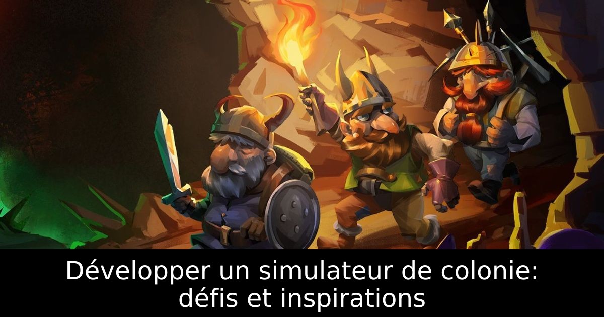 Développer un simulateur de colonie: défis et inspirations