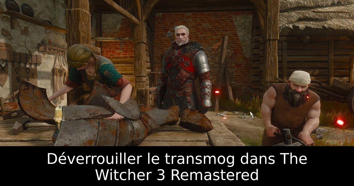 Déverrouiller le transmog dans The Witcher 3 Remastered