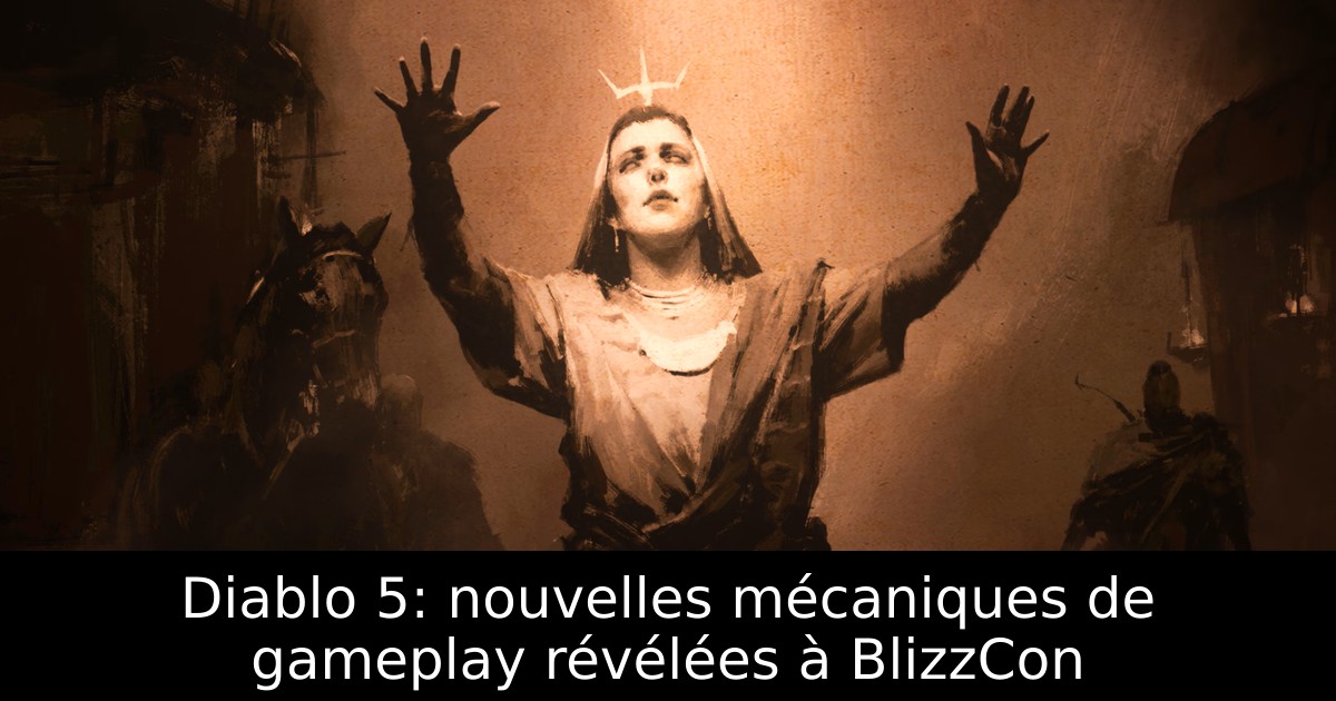 Diablo 5: nouvelles mécaniques de gameplay révélées à BlizzCon
