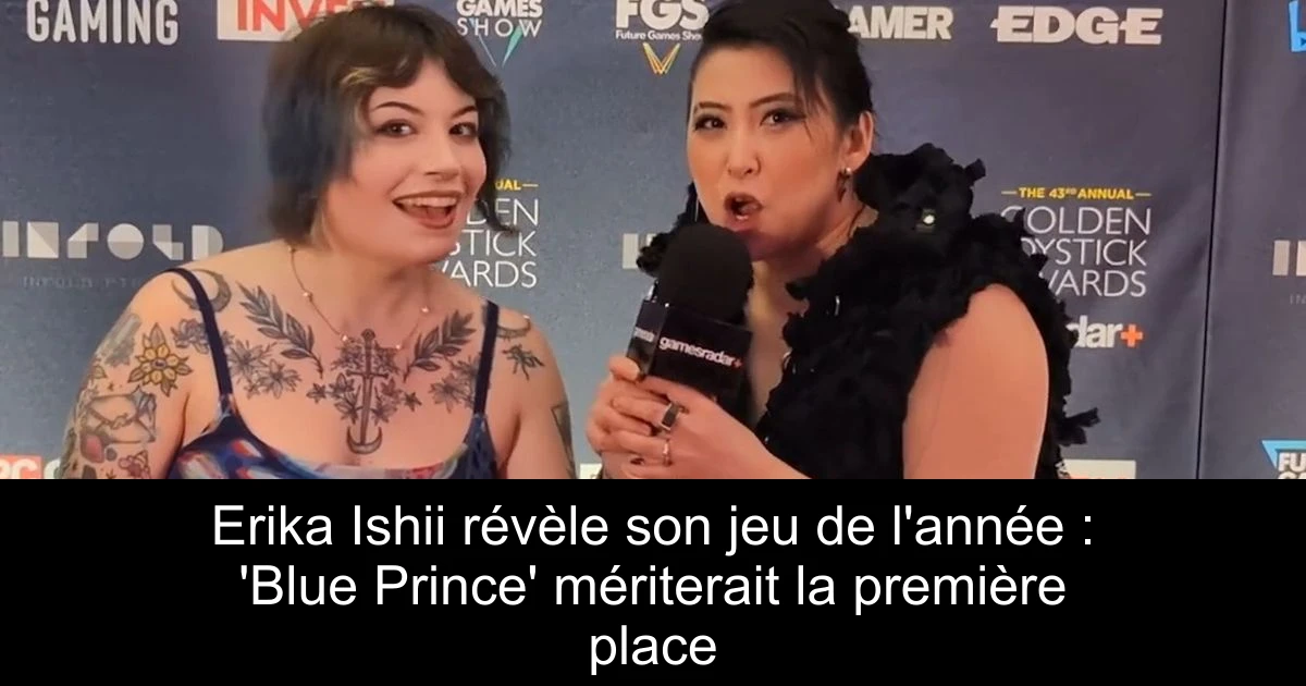 Erika Ishii révèle son jeu de l'année : 'Blue Prince' mériterait la première place