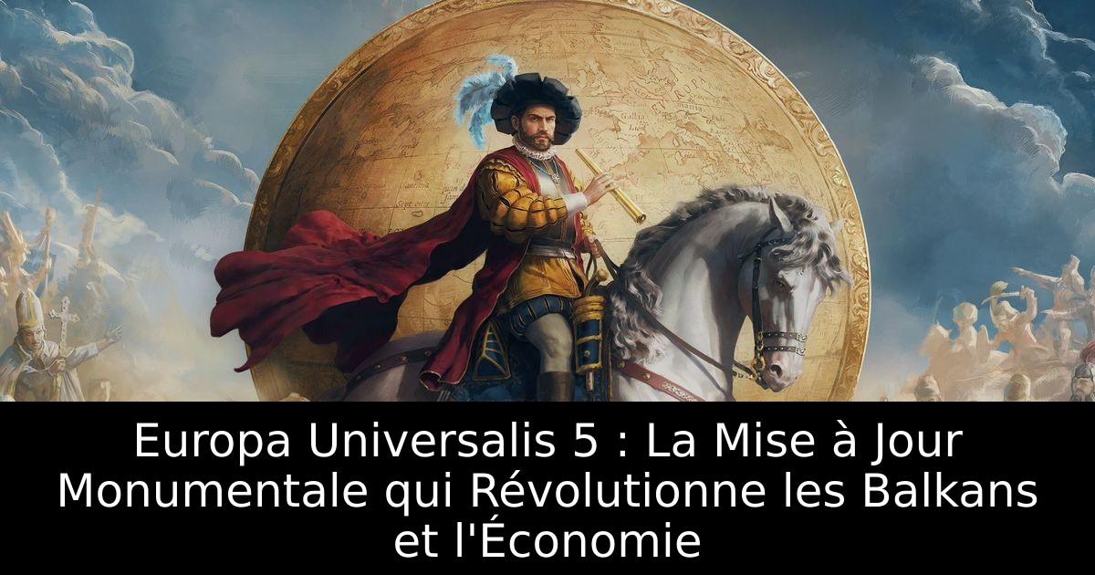 Europa Universalis 5 : La Mise à Jour Monumentale qui Révolutionne les Balkans et l'Économie