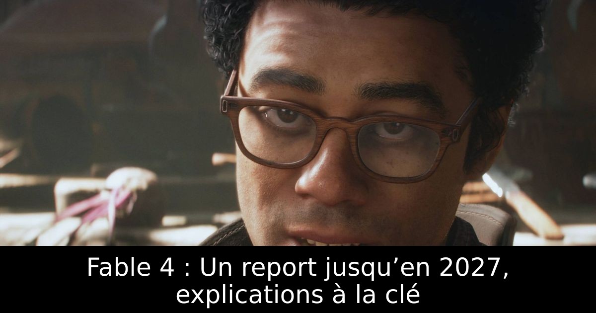Fable 4 : Un report jusqu’en 2027, explications à la clé