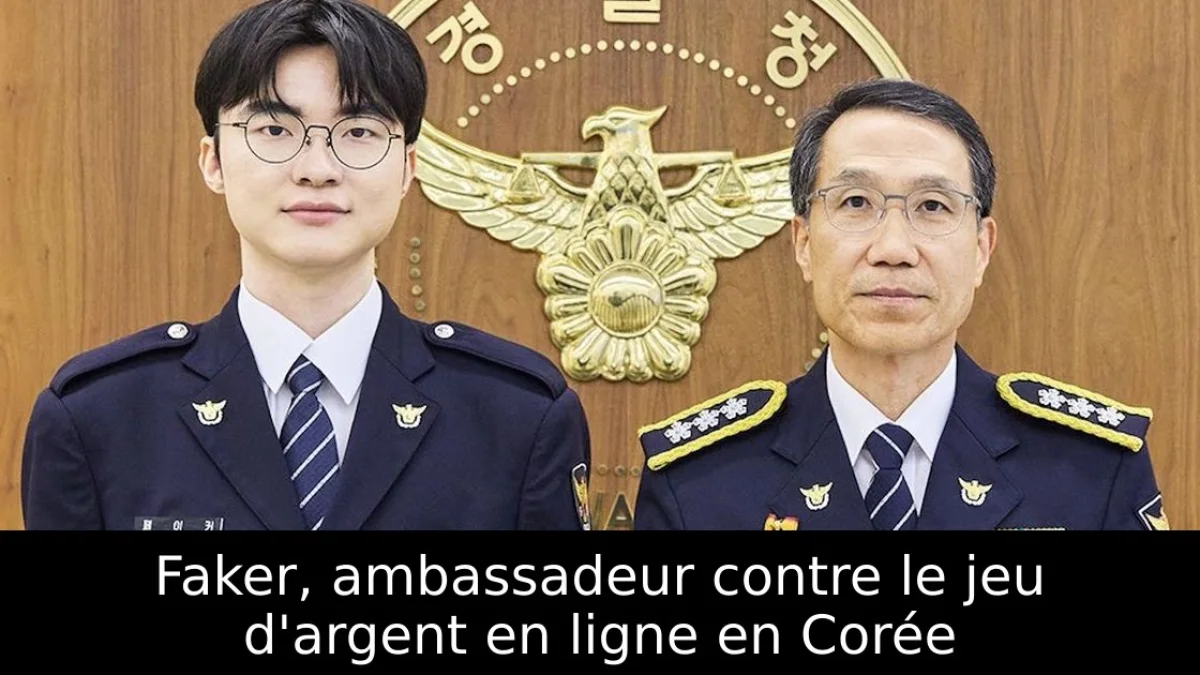 Faker, ambassadeur contre le jeu d'argent en ligne en Corée