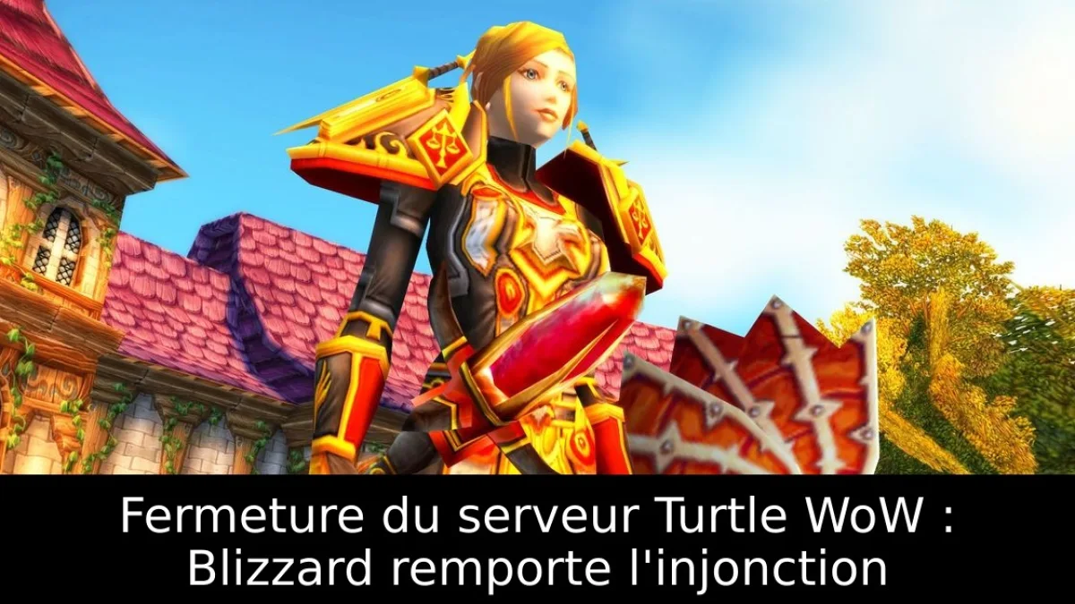 Fermeture du serveur Turtle WoW : Blizzard remporte l'injonction