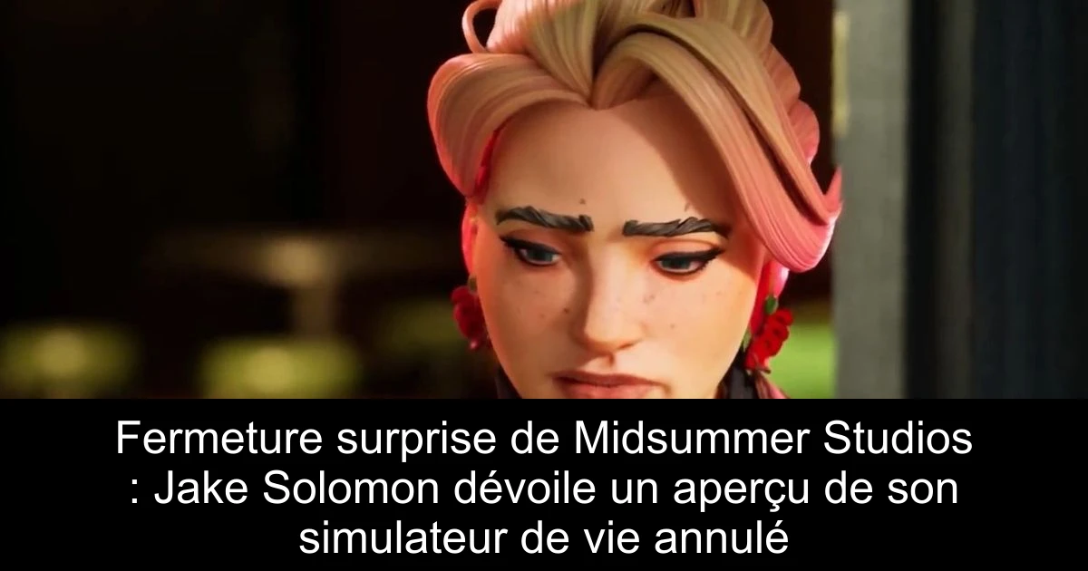 Fermeture surprise de Midsummer Studios : Jake Solomon dévoile un aperçu de son simulateur de vie annulé