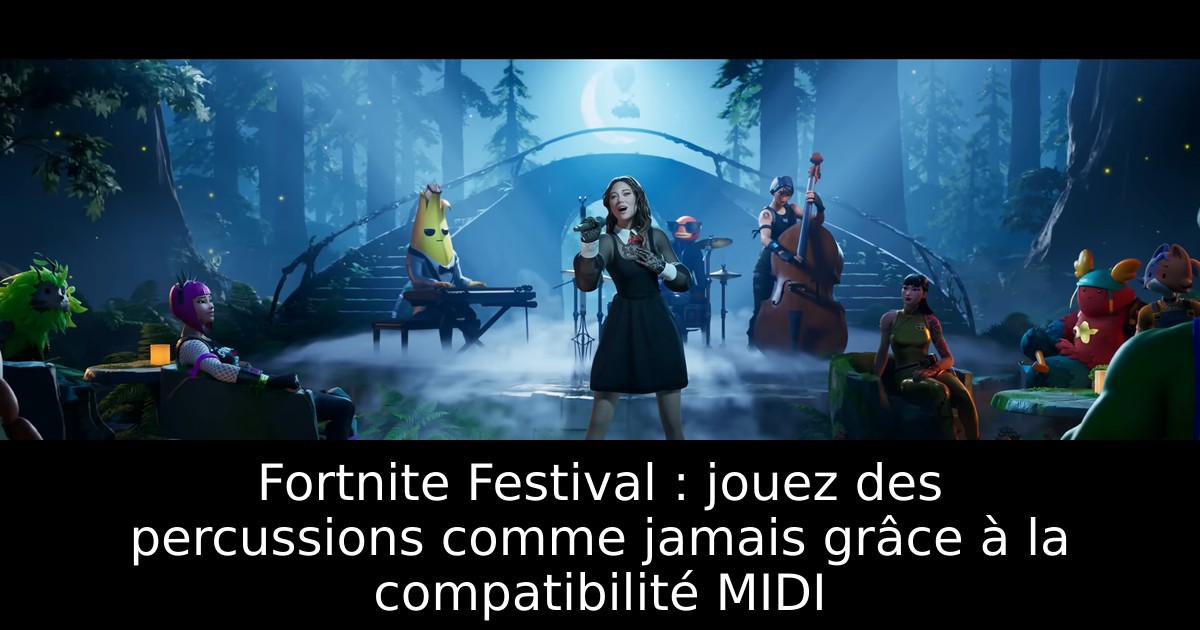 Fortnite Festival : jouez des percussions comme jamais grâce à la compatibilité MIDI