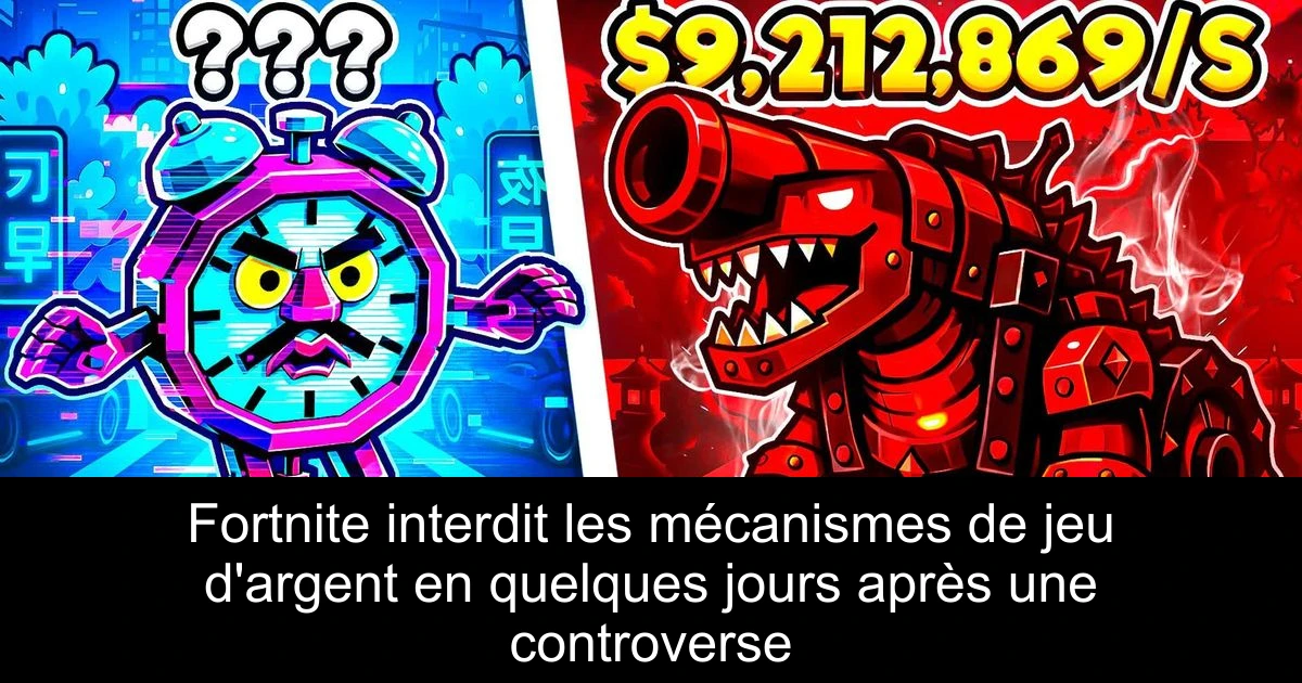Fortnite interdit les mécanismes de jeu d'argent en quelques jours après une controverse