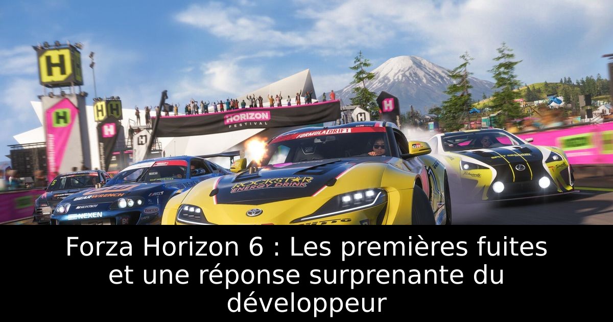 Forza Horizon 6 : Les premières fuites et une réponse surprenante du développeur
