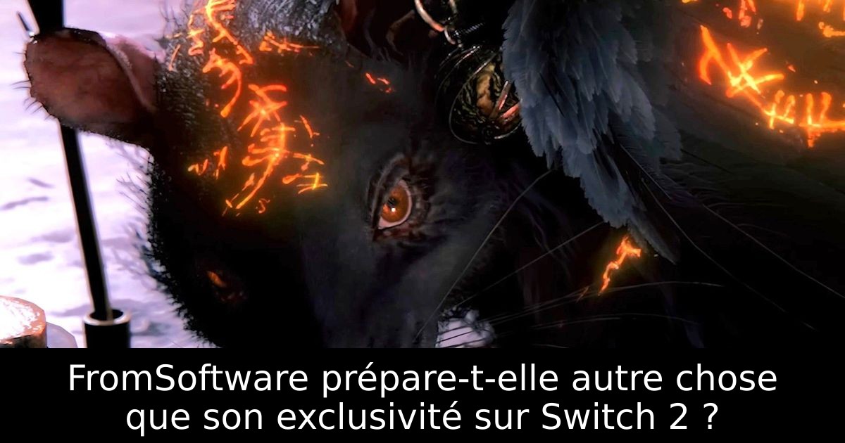 FromSoftware prépare-t-elle autre chose que son exclusivité sur Switch 2 ?