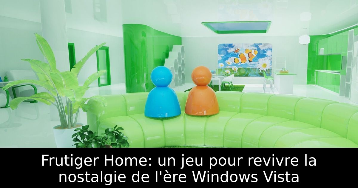 Frutiger Home: un jeu pour revivre la nostalgie de l'ère Windows Vista