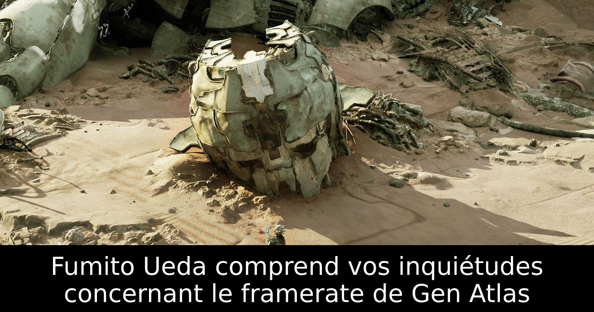 Fumito Ueda comprend vos inquiétudes concernant le framerate de Gen Atlas