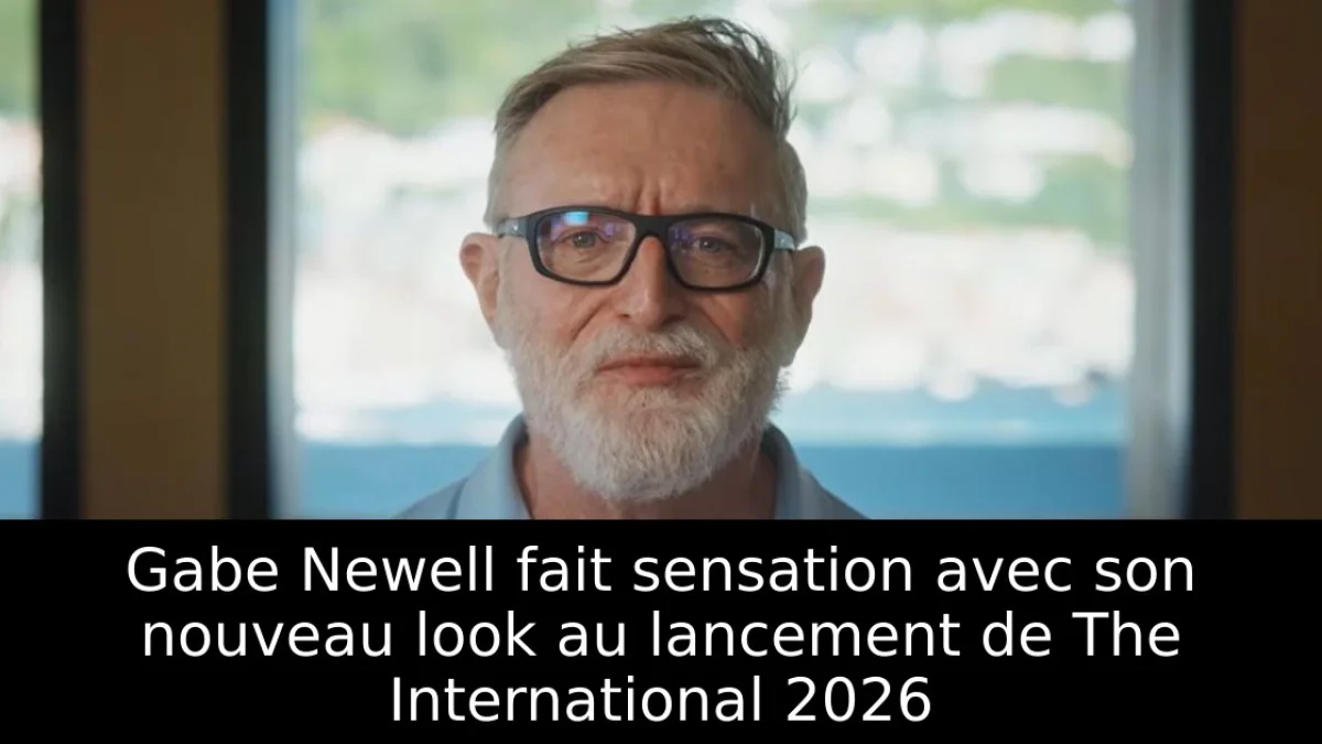 Gabe Newell fait sensation avec son nouveau look au lancement de The International 2026
