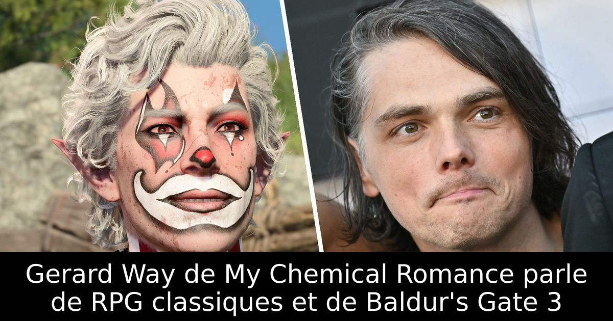 Gerard Way de My Chemical Romance parle de RPG classiques et de Baldur's Gate 3