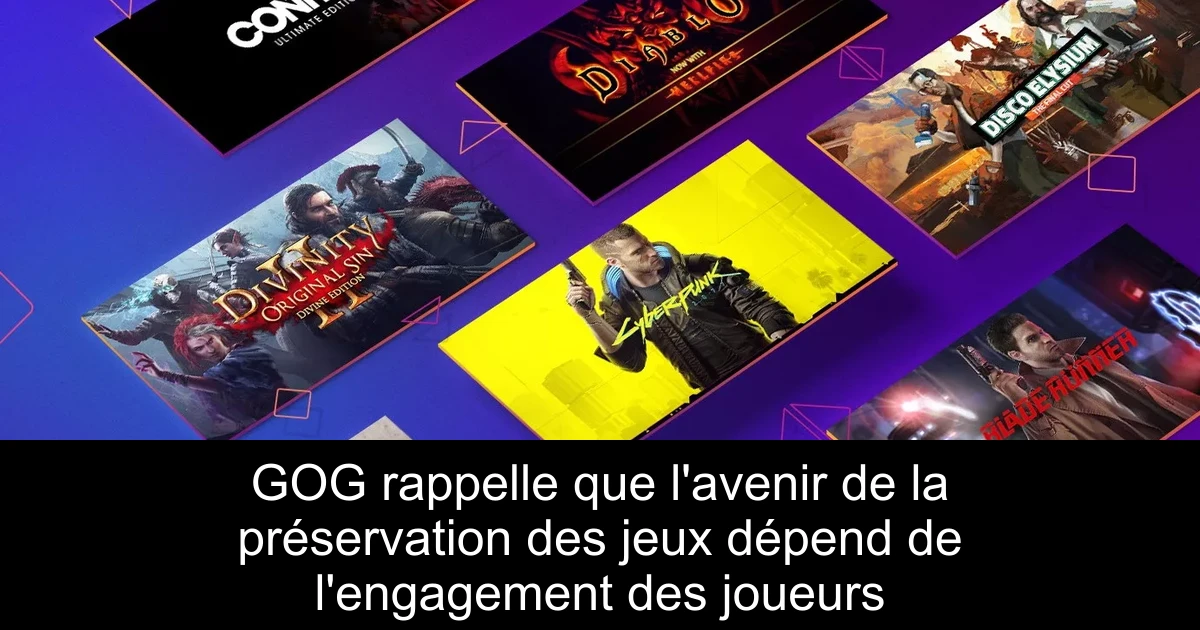 GOG rappelle que l'avenir de la préservation des jeux dépend de l'engagement des joueurs