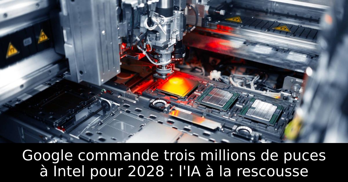 Google commande trois millions de puces à Intel pour 2028 : l'IA à la rescousse