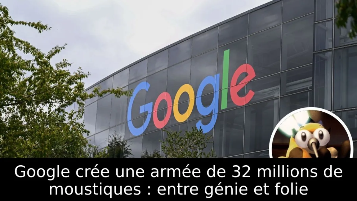 Google crée une armée de 32 millions de moustiques : entre génie et folie