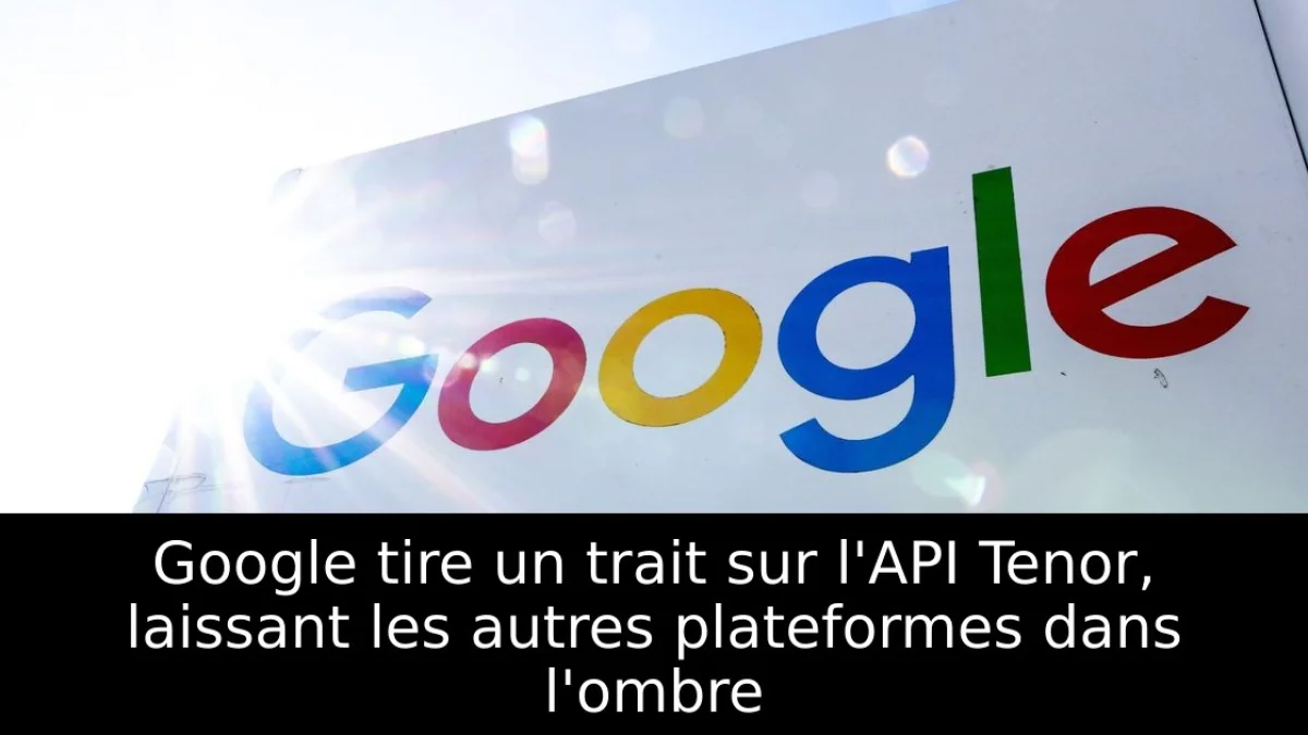 Google tire un trait sur l'API Tenor, laissant les autres plateformes dans l'ombre