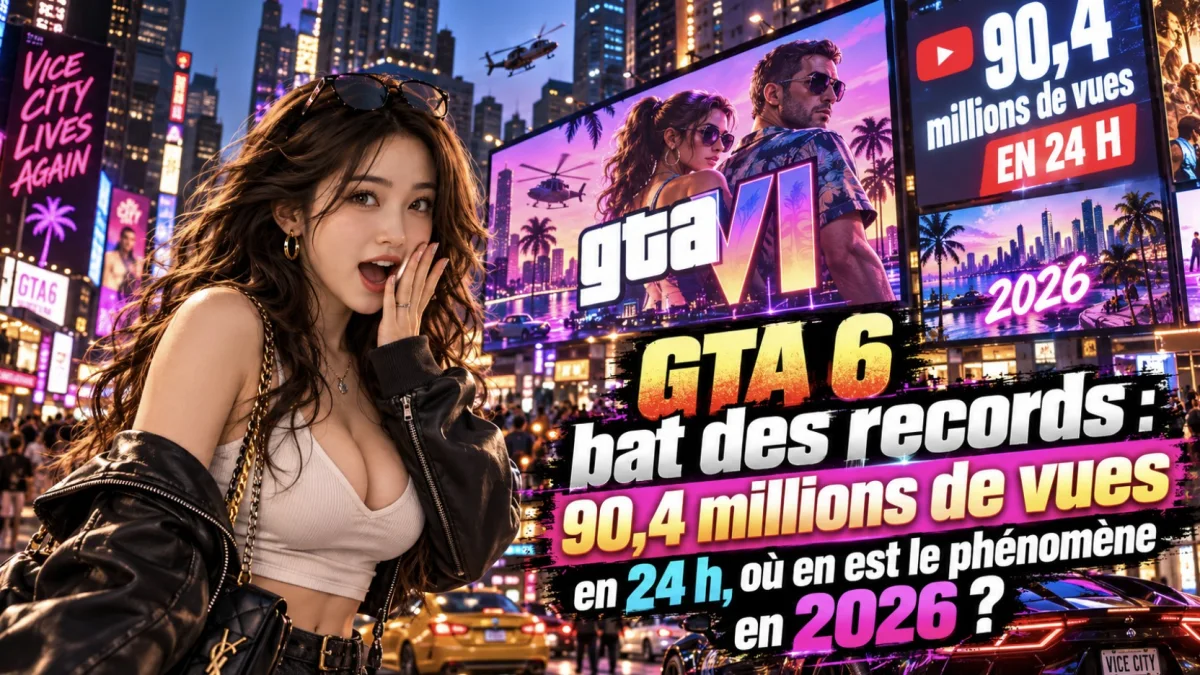 GTA 6 bat des records : 90,4 millions de vues en 24 h, où en est le phénomène en 2026 ?