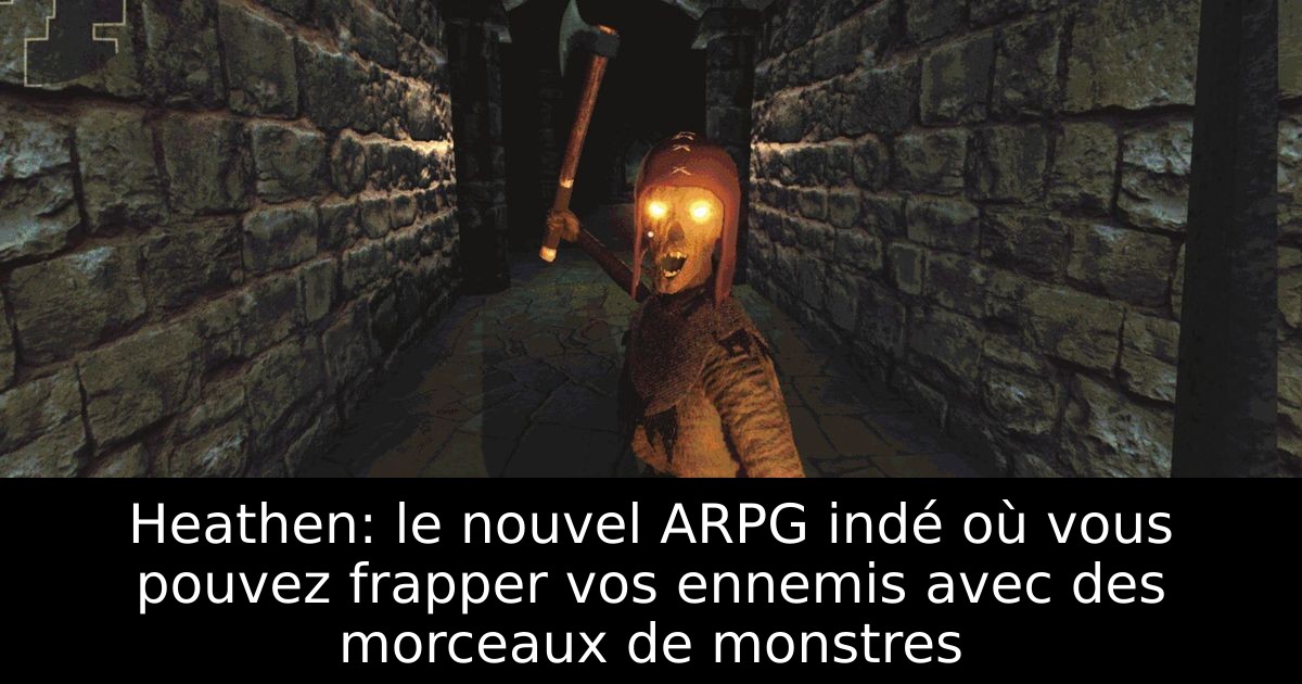 Heathen: le nouvel ARPG indé où vous pouvez frapper vos ennemis avec des morceaux de monstres